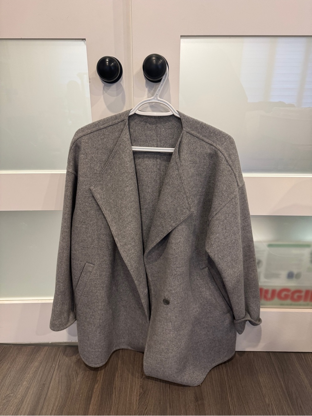 Uniqlo Double Faced Collarless Coat